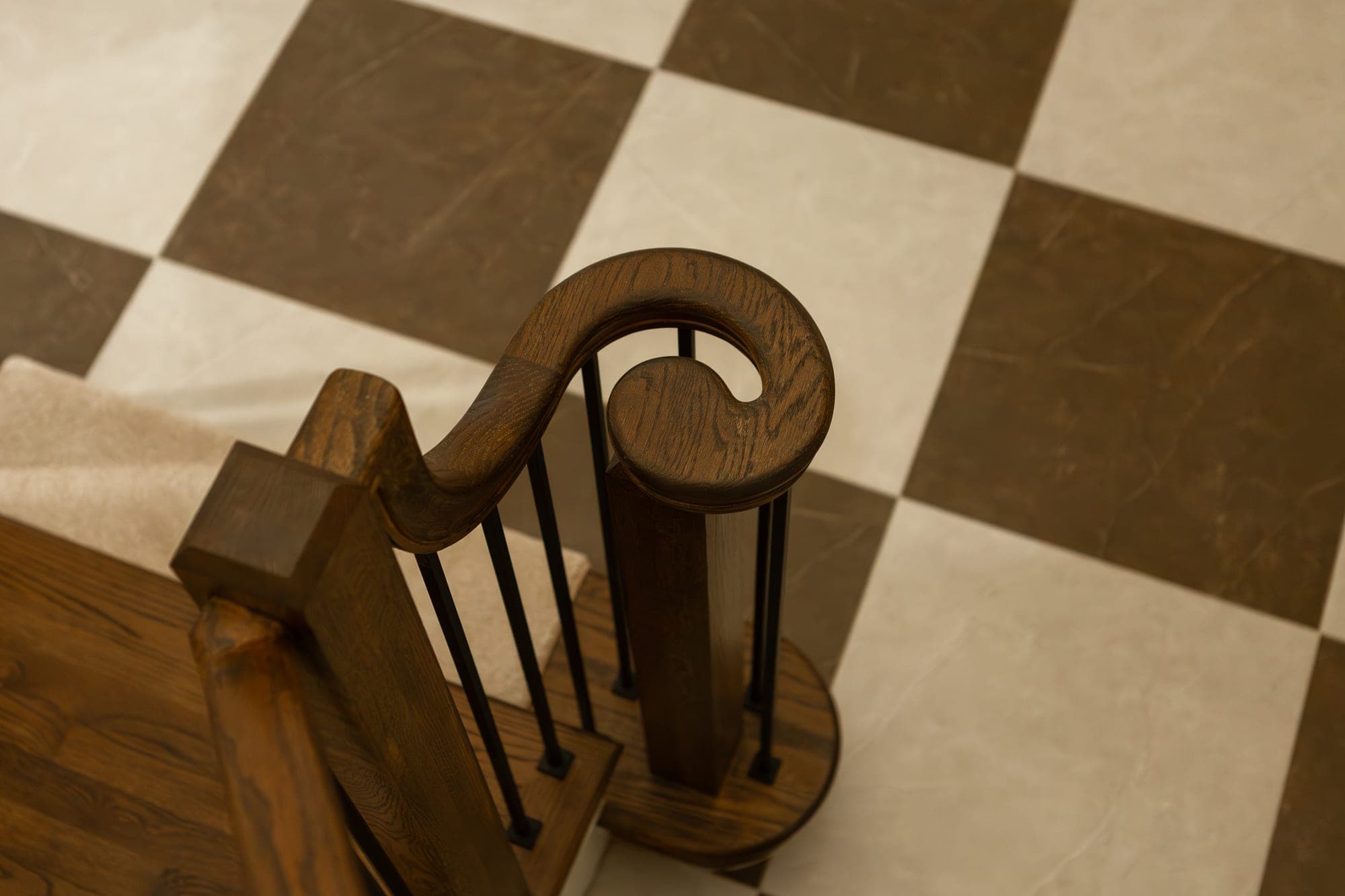 Close up of a tile floor with even grout lines and squared cuts by Portland Tile in Portland, OR